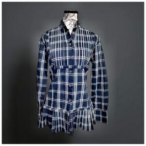 Vintage Bell Plaid Tailored Dress | Size 4 | Mid-Century Craftsmanship